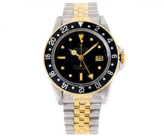 Gold & Steel Rolex GMT-Master 16753 Year 1987